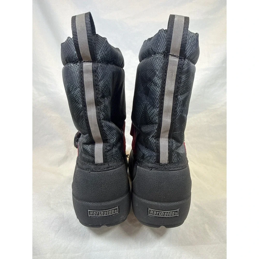 Northside Kids Frosty Winter Snow Boots Black Red Size 8 Toddler